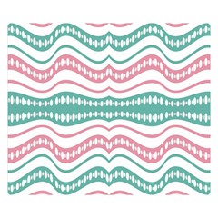 Waving Lines Vivid Pattern Double Sided Flano Blanket (small)  by dflcprintsclothing