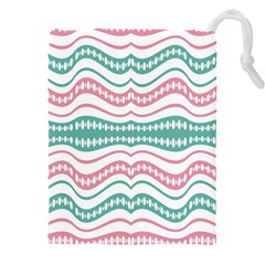 Waving Lines Vivid Pattern Drawstring Pouch (4xl)