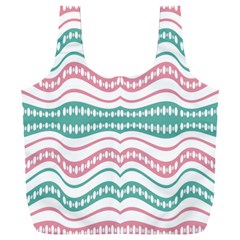 Waving Lines Vivid Pattern Full Print Recycle Bag (xxl) by dflcprintsclothing