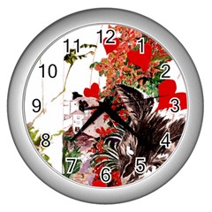 Romance Wall Clock (silver) by Heart