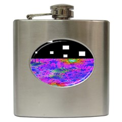 Fractal Flower Hip Flask (6 Oz) by Sparkle