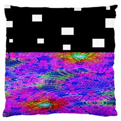 Fractal Flower Large Cushion Case (one Side) by Sparkle