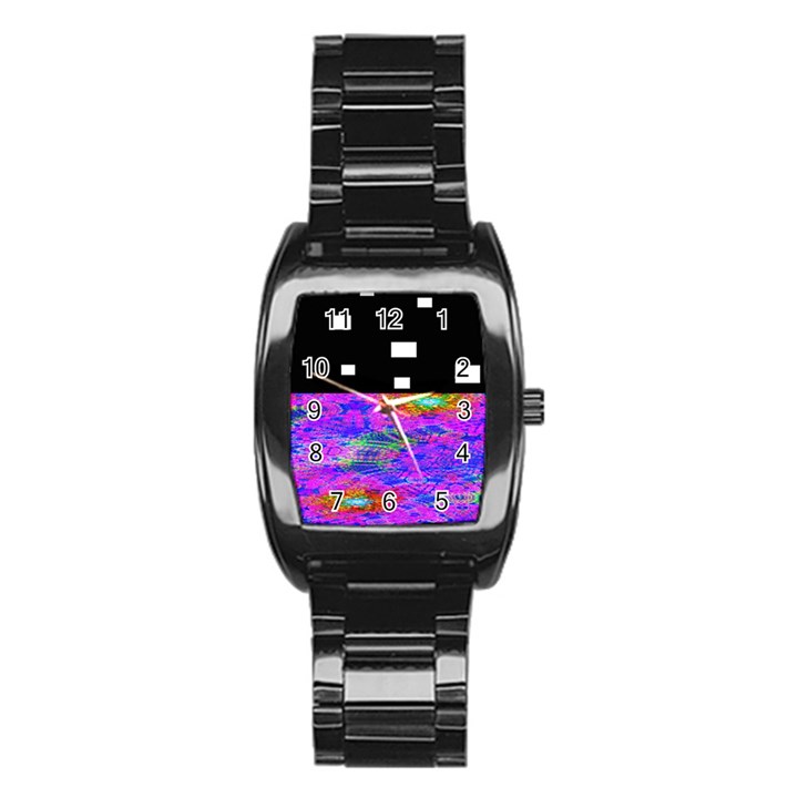 Fractal Flower Stainless Steel Barrel Watch