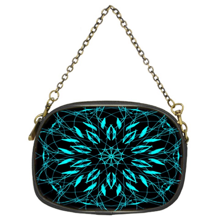 Digital Handdraw Floral Chain Purse (Two Sides)