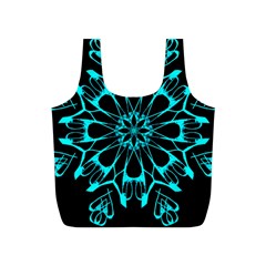 Digital Handdraw Floral Full Print Recycle Bag (s) by Sparkle