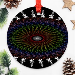 Digital Handdraw Floral Ornament (round) by Sparkle