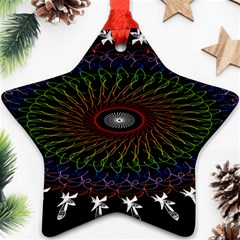 Digital Handdraw Floral Star Ornament (two Sides) by Sparkle