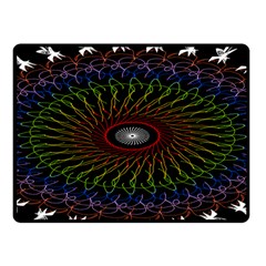 Digital Handdraw Floral Fleece Blanket (small) by Sparkle