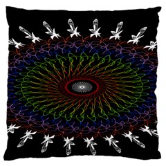 Digital Handdraw Floral Standard Flano Cushion Case (one Side) by Sparkle