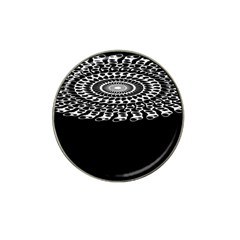 Digital Handdraw Floral Hat Clip Ball Marker by Sparkle