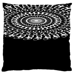 Digital Handdraw Floral Large Cushion Case (two Sides) by Sparkle