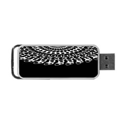 Digital Handdraw Floral Portable Usb Flash (one Side) by Sparkle