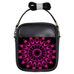 Digital Handdraw Floral Girls Sling Bag