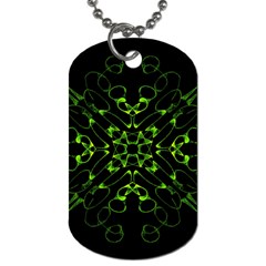 Digital Handdraw Floral Dog Tag (one Side)