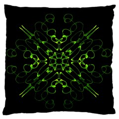 Digital Handdraw Floral Large Flano Cushion Case (one Side) by Sparkle