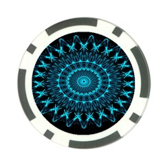 Digital Handdraw Floral Poker Chip Card Guard by Sparkle