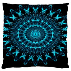 Digital Handdraw Floral Large Cushion Case (one Side) by Sparkle