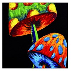 Mushroom Painting  Large Satin Scarf (square) by AstralArtistV