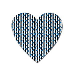 Blue Hearts Heart Magnet by designsbymallika