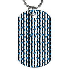 Blue Hearts Dog Tag (one Side)