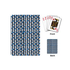 Blue Hearts Playing Cards Single Design (mini) by designsbymallika