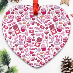 Chocolates And Love Heart Ornament (two Sides) by designsbymallika