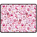 Chocolates And Love Fleece Blanket (Medium)  60 x50  Blanket Front