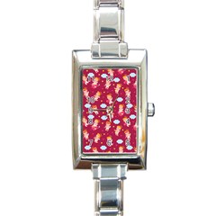 Cupid Love Rectangle Italian Charm Watch by designsbymallika