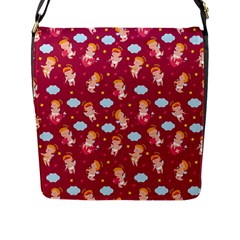 Cupid Love Flap Closure Messenger Bag (l) by designsbymallika