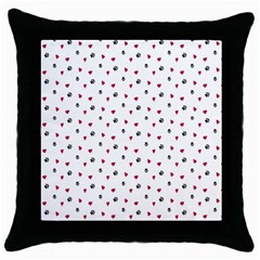 Dog Love Throw Pillow Case (black) by designsbymallika