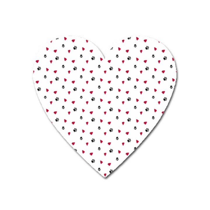 Dog Love Heart Magnet