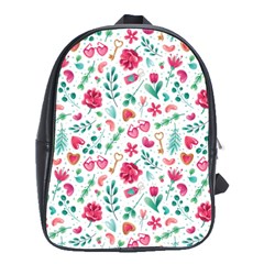 Fallen In Love School Bag (large) by designsbymallika