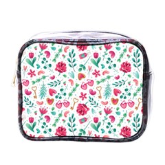 Fallen In Love Mini Toiletries Bag (one Side) by designsbymallika