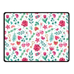 Fallen In Love Fleece Blanket (small) by designsbymallika