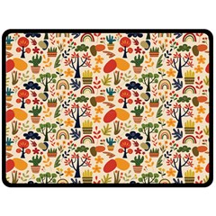 Garden Of Love Fleece Blanket (large)  by designsbymallika