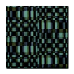 Dark Geometric Pattern Design Tile Coaster by dflcprintsclothing