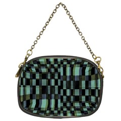 Dark Geometric Pattern Design Chain Purse (two Sides)