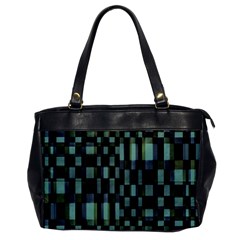 Dark Geometric Pattern Design Oversize Office Handbag