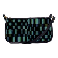 Dark Geometric Pattern Design Shoulder Clutch Bag