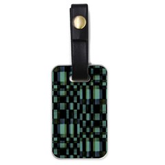 Dark Geometric Pattern Design Luggage Tag (one Side)