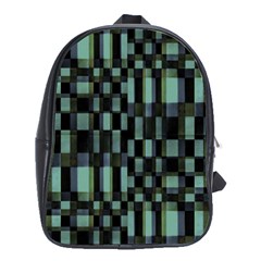 Dark Geometric Pattern Design School Bag (xl)