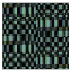 Dark Geometric Pattern Design Large Satin Scarf (square)