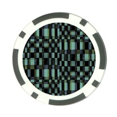 Dark Geometric Pattern Design Poker Chip Card Guard by dflcprintsclothing