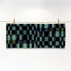 Dark Geometric Pattern Design Hand Towel by dflcprintsclothing