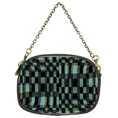 Dark Geometric Pattern Design Chain Purse (one Side)