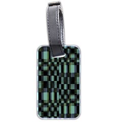 Dark Geometric Pattern Design Luggage Tag (two Sides) by dflcprintsclothing