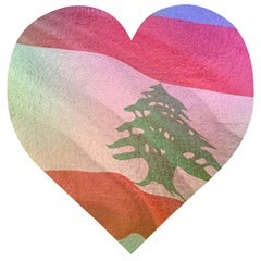 Lebanon Wooden Puzzle Heart by AwesomeFlags