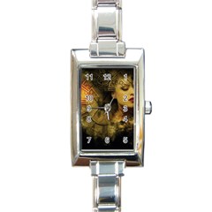 Surreal Steampunk Queen From Fonebook Rectangle Italian Charm Watch by 2853937