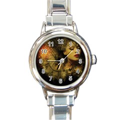 Surreal Steampunk Queen From Fonebook Round Italian Charm Watch by 2853937