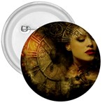 Surreal Steampunk Queen From Fonebook 3  Buttons Front